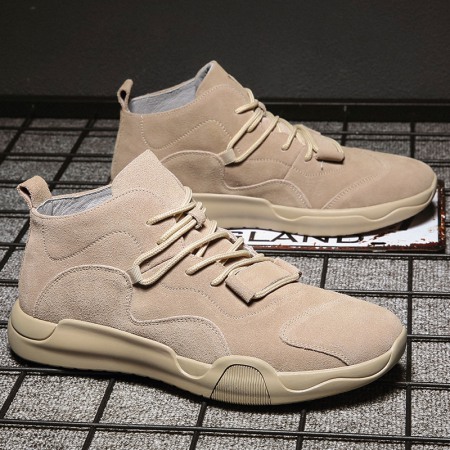 Men's Trend Cow Suede Leather Martin Boots Low-Cut Tooling Casual Short Boots